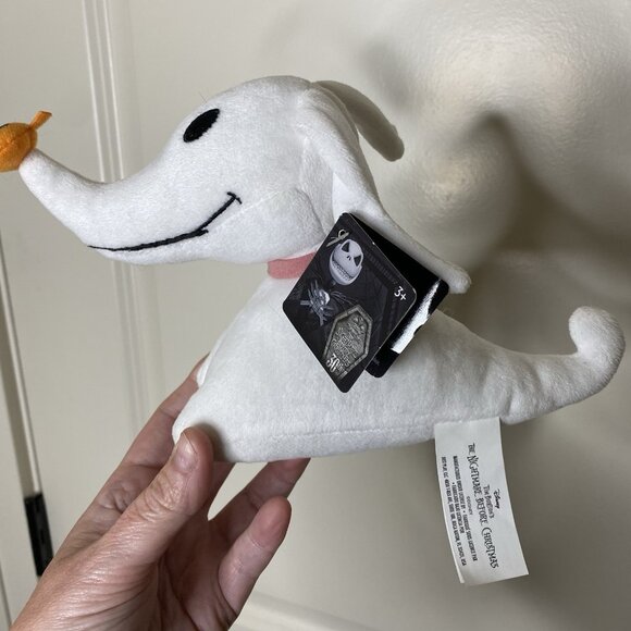 NWT Disney Tim Burton's The Nightmare Before Christmas Plush Zero Ghost Dog 30th - Picture 1 of 9